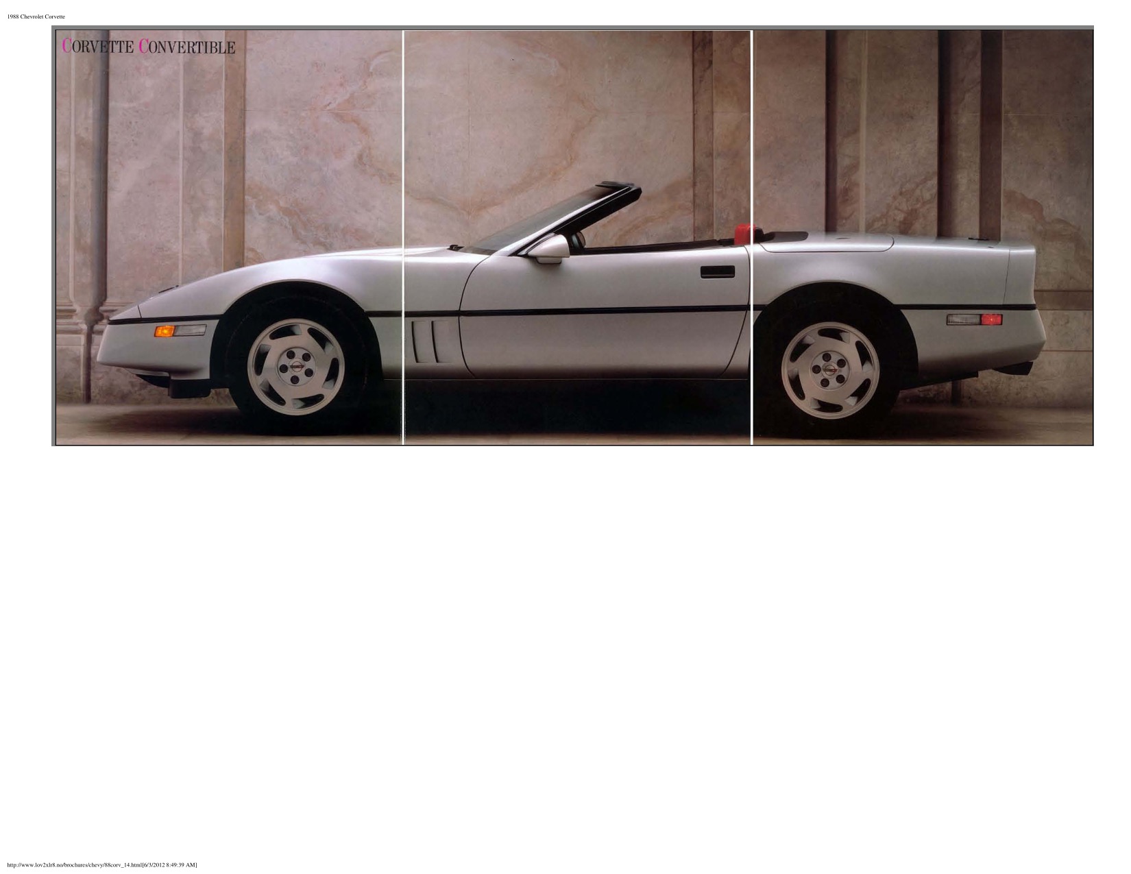 1988 Corvette Brochure Page 24